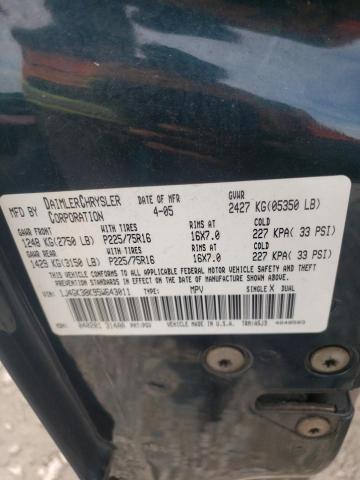 1J4GK38K95W643011 - 2005 JEEP LIBERTY RE GREEN photo 10