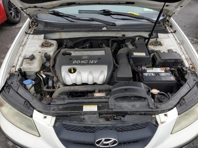 5NPET46C37H266485 - 2007 HYUNDAI SONATA WHITE photo 7