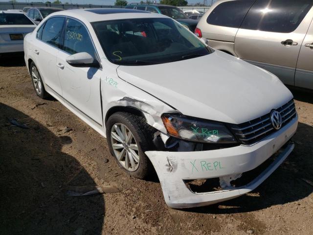 1VWCH7A30CC041512 - 2012 VOLKSWAGEN PASSAT SEL WHITE photo 1