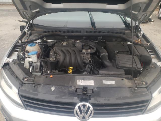 3VW2K7AJ3DM309531 - 2013 VOLKSWAGEN JETTA BASE SILVER photo 7