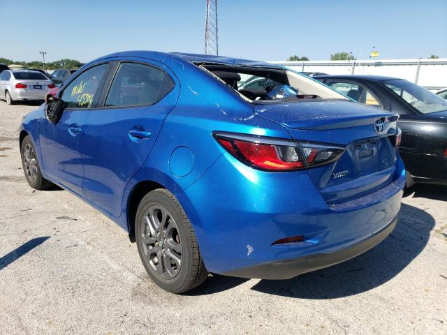 3MYDLBYV3KY512320 - 2019 TOYOTA YARIS L BLUE photo 3