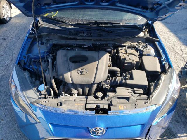 3MYDLBYV3KY512320 - 2019 TOYOTA YARIS L BLUE photo 7