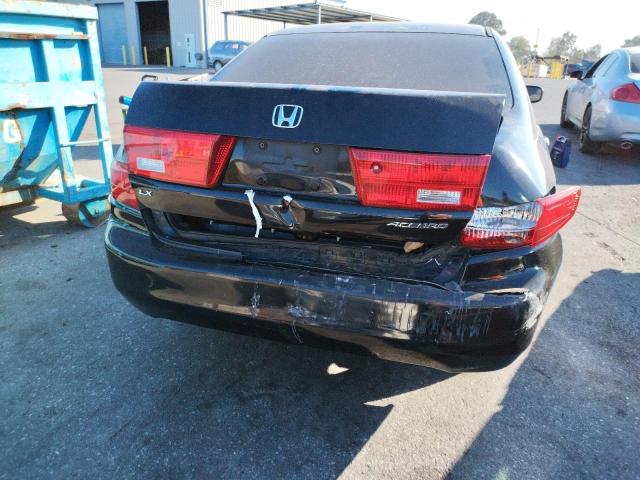 1HGCM56475A099444 - 2005 HONDA ACCORD LX BLACK photo 9