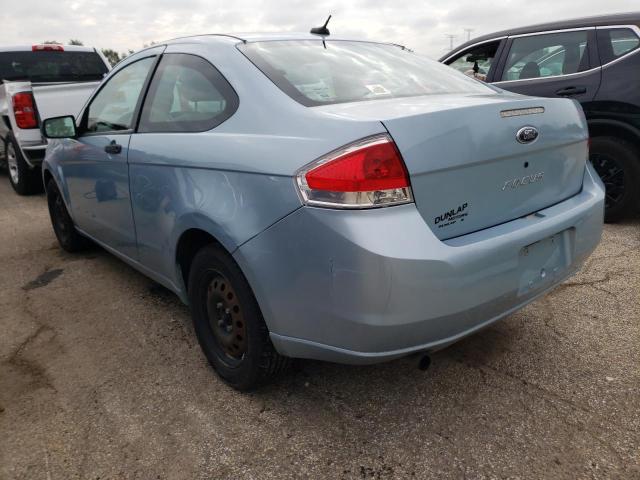 1FAHP32N28W132040 - 2008 FORD FOCUS S/SE BLUE photo 3