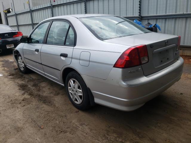 2HGES16354H626573 - 2004 HONDA CIVIC DX V SILVER photo 3