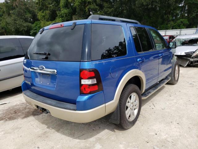 1FMEU6EE3AUA16944 - 2010 FORD EXPLORER E BLUE photo 4