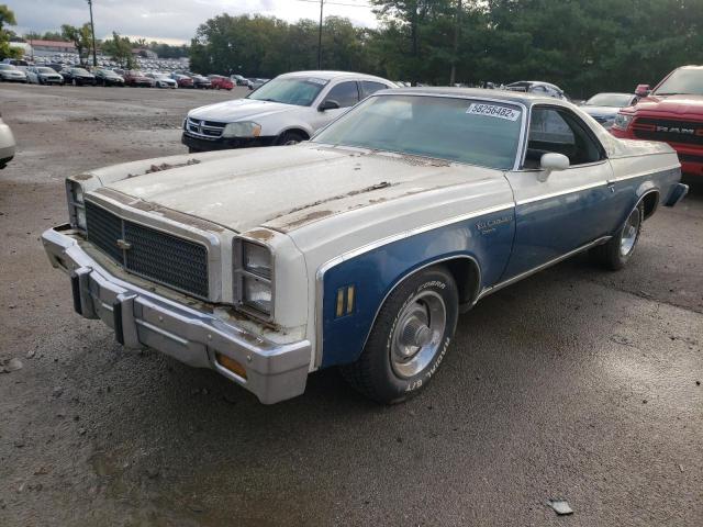 1D80V6D503988 - 1976 CHEVROLET EL CAMINO BLUE photo 2