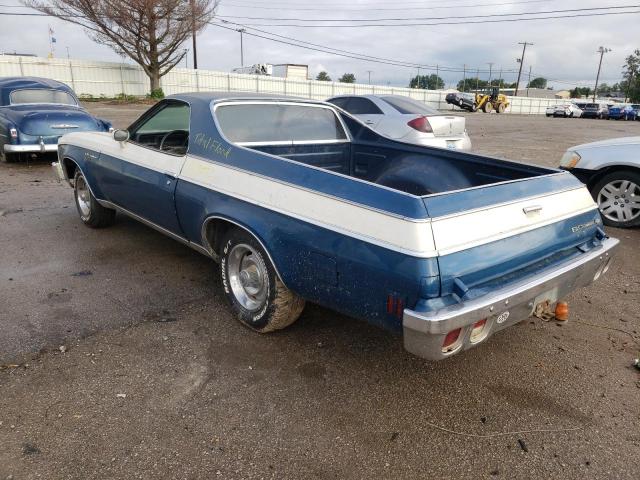 1D80V6D503988 - 1976 CHEVROLET EL CAMINO BLUE photo 3