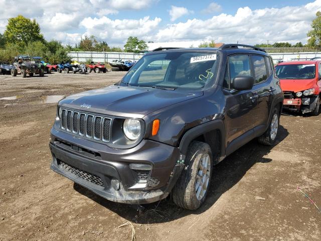 ZACNJBAB7KPJ82790 - 2019 JEEP RENEGADE S CHARCOAL photo 2