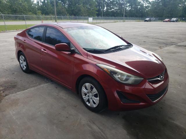 5NPDH4AE6GH766193 - 2016 HYUNDAI ELANTRA SE RED photo 1