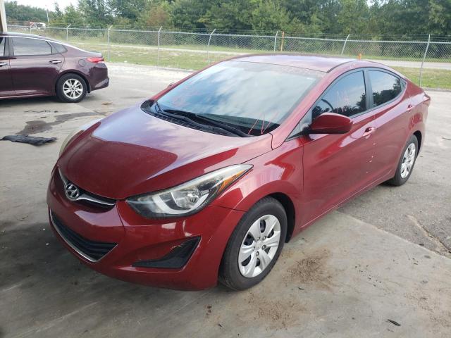 5NPDH4AE6GH766193 - 2016 HYUNDAI ELANTRA SE RED photo 2