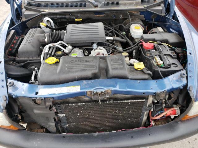 1D7HG38N73S167163 - 2003 DODGE DAKOTA QUA BLUE photo 7