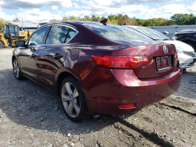 19VDE2E5XDE000452 - 2013 ACURA ILX MAROON photo 3