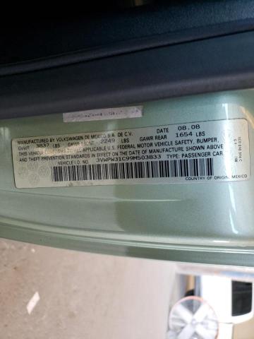 3VWPW31C99M503833 - 2009 VOLKSWAGEN NEW BEETLE 绿色 照片 10