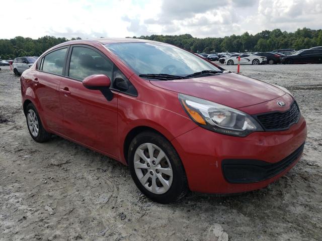 KNADM4A39E6392841 - 2014 KIA RIO LX RED photo 1