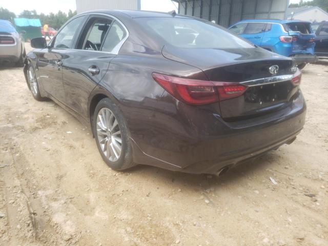 JN1EV7AP0LM202381 - 2020 INFINITI Q50 PURE BROWN photo 3