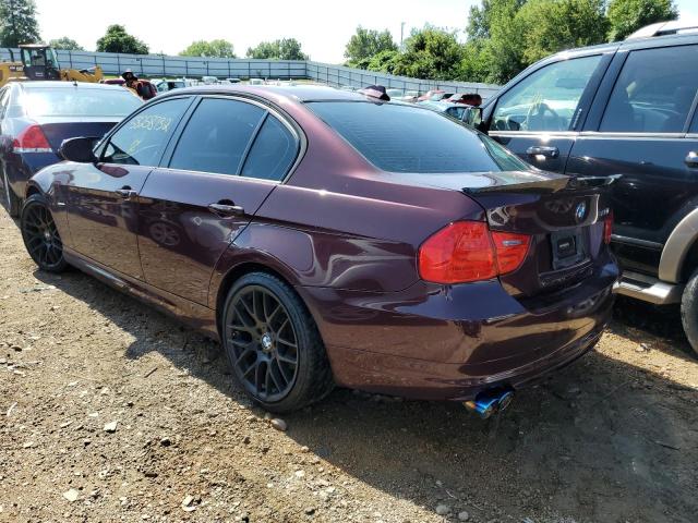 WBAPH7C56AE129823 - 2010 BMW 328 I MAROON photo 3