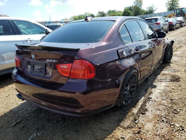 WBAPH7C56AE129823 - 2010 BMW 328 I MAROON photo 4