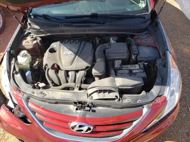 5NPEB4AC6EH920029 - 2014 HYUNDAI SONATA GLS RED photo 7