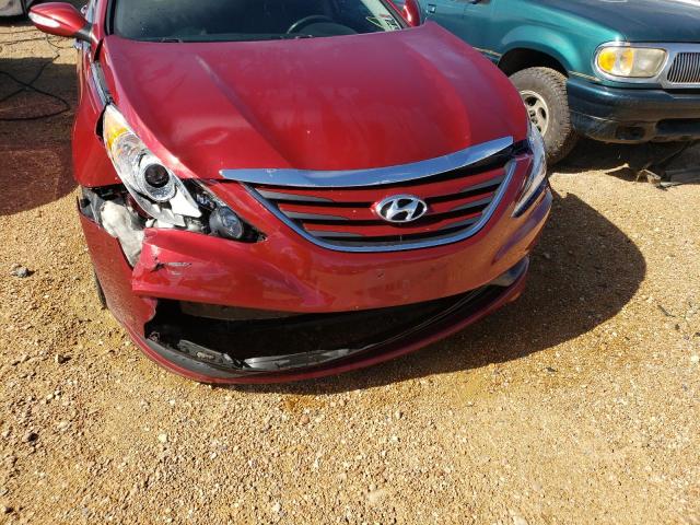 5NPEB4AC6EH920029 - 2014 HYUNDAI SONATA GLS RED photo 9