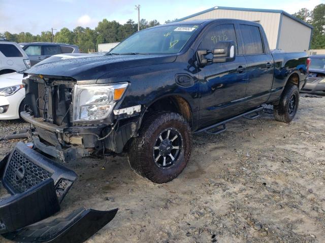 1N6BA1F33HN566677 - 2017 NISSAN TITAN XD S BLACK photo 2