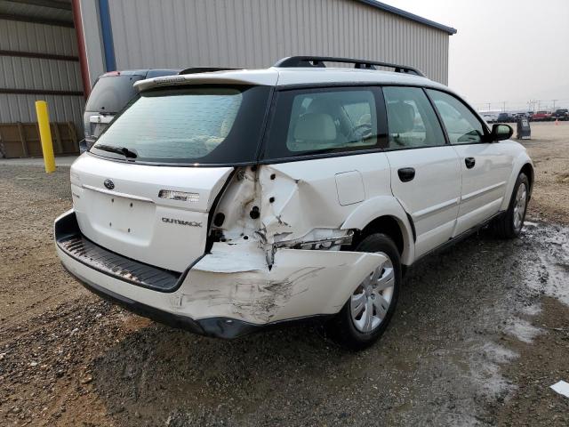 4S4BP60C797342353 - 2009 SUBARU OUTBACK WHITE photo 4