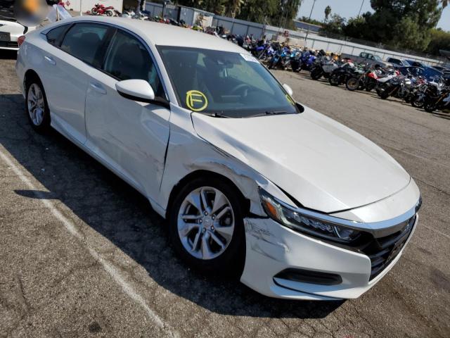 1HGCV1F17KA030437 - 2019 HONDA ACCORD LX WHITE photo 1