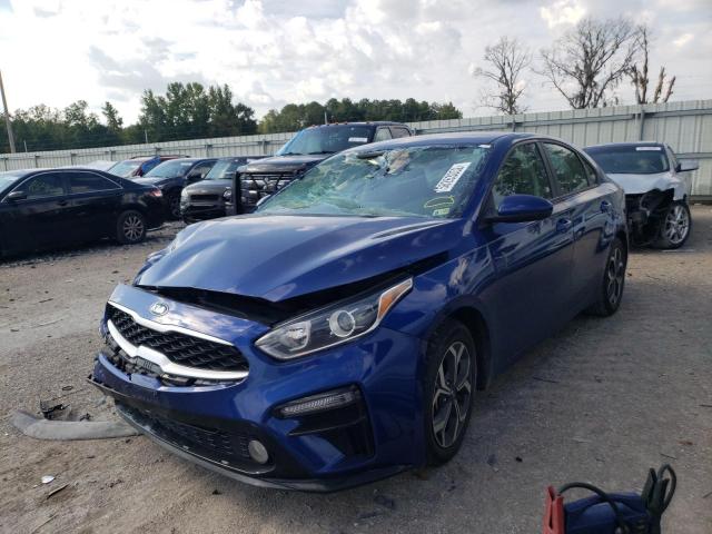 3KPF24ADXKE065316 - 2019 KIA FORTE FE BLUE photo 2