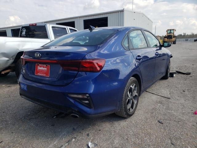 3KPF24ADXKE065316 - 2019 KIA FORTE FE BLUE photo 4