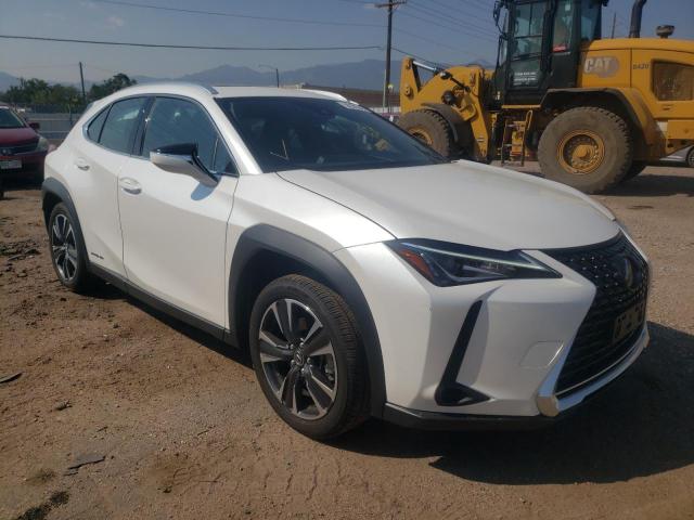 JTHU9JBH8K2019823 - 2019 LEXUS UX 250H WHITE photo 1