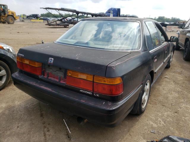 JHMCB755XLC127909 - 1990 HONDA ACCORD LX BLACK photo 4