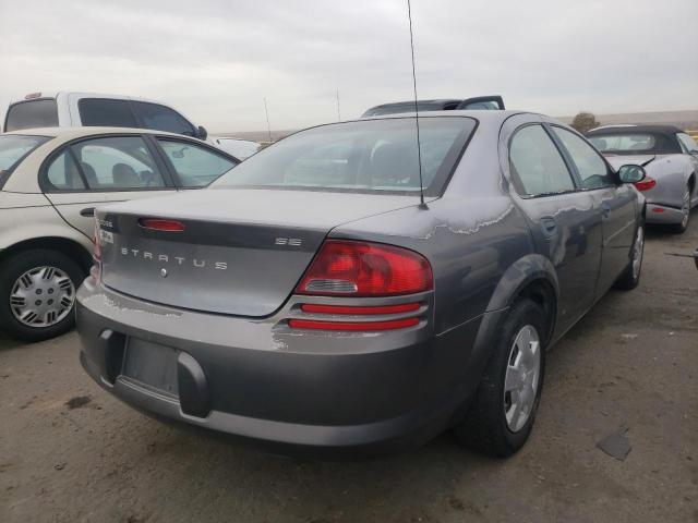 1B3EL36X54N120518 - 2004 DODGE STRATUS GRAY photo 4