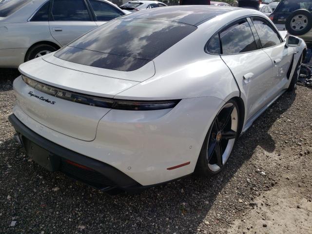 WP0AC2Y14LSA70603 - 2020 PORSCHE TAYCAN TUR WHITE photo 4