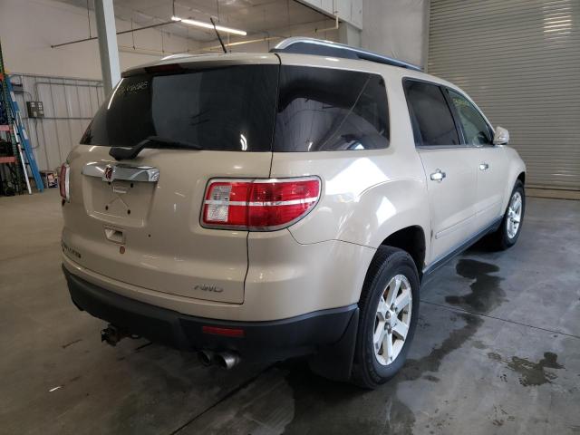 5GZEV23747J100200 - 2007 SATURN OUTLOOK XR ოქროსფერი ფოტო 4