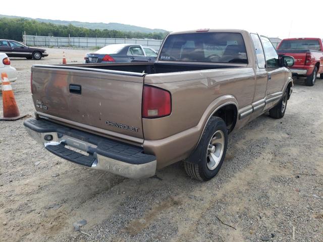 1GCCS19W228161068 - 2002 CHEVROLET S TRUCK S1 BEIGE photo 4