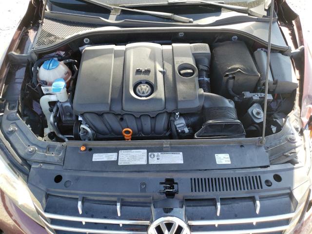 1VWCH7A31CC074177 - 2012 VOLKSWAGEN PASSAT SEL BURGUNDY photo 7