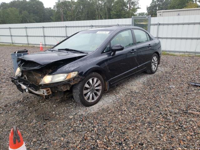 1HGFA16999L003110 - 2009 HONDA CIVIC EXL შავი ფოტო 2
