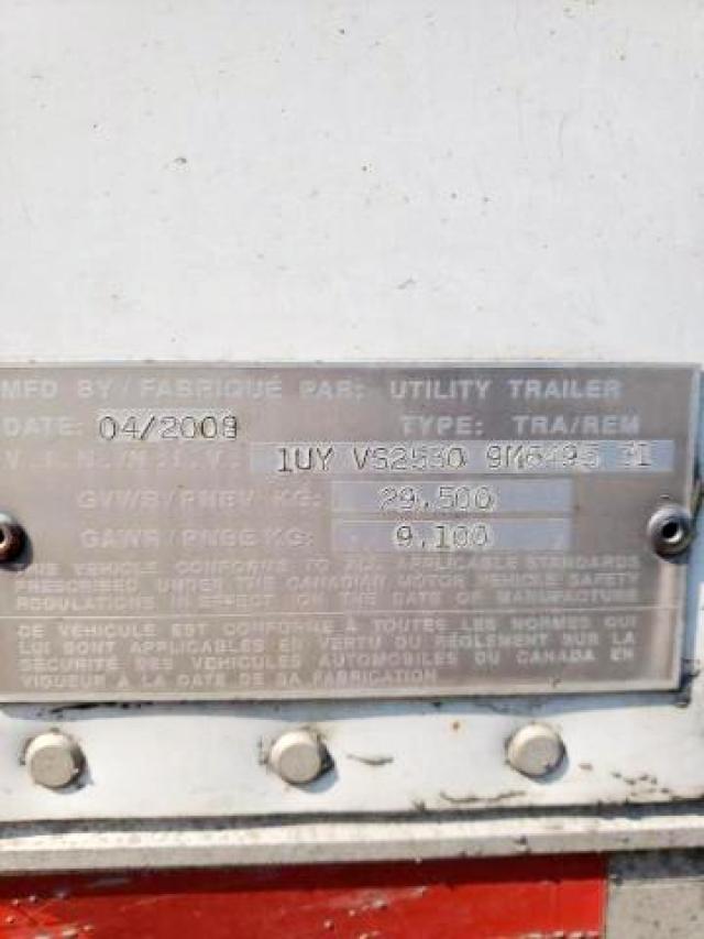 1UYVS25309M649531 - 2009 UTILITY TRAILER თეთრი ფოტო 9