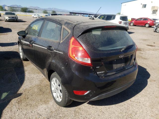 3FADP4EJ7BM103735 - 2011 FORD FIESTA SE BLACK photo 3