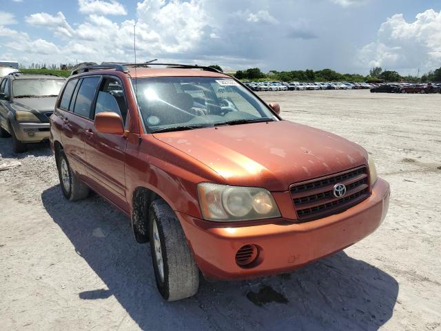 JTEGF21A730107935 - 2003 TOYOTA HIGHLANDER RED photo 1