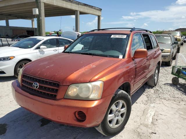 JTEGF21A730107935 - 2003 TOYOTA HIGHLANDER RED photo 2