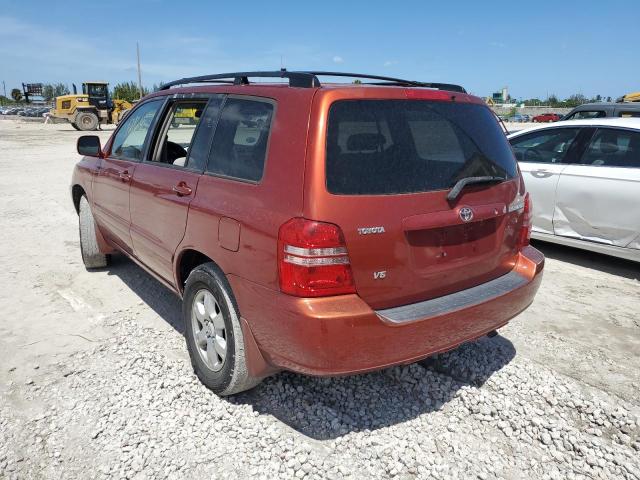 JTEGF21A730107935 - 2003 TOYOTA HIGHLANDER RED photo 3