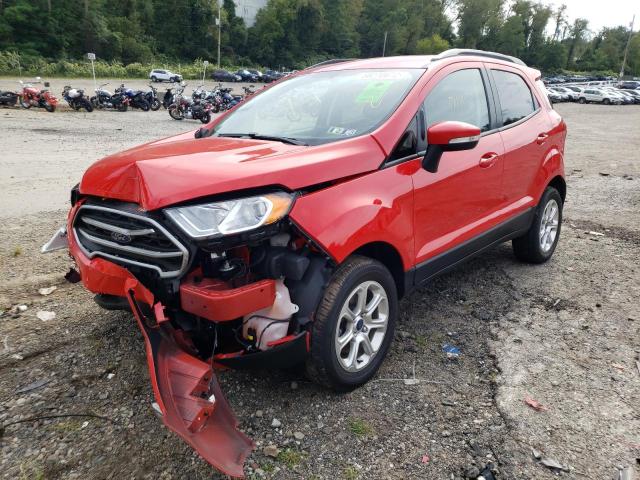 MAJ6S3GL5KC286697 - 2019 FORD ECOSPORT S RED photo 2