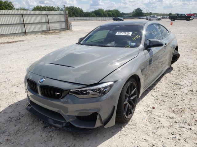 WBS3S7C57KAC09445 - 2019 BMW M4 CS GRAY photo 2