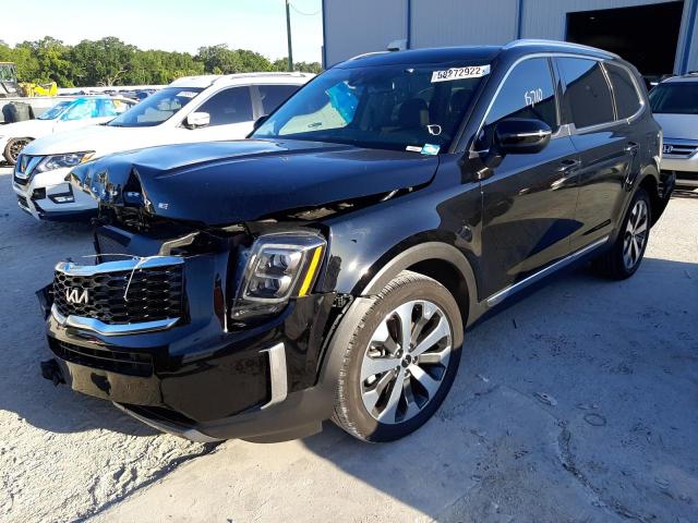 5XYP34HC2NG196472 - 2022 KIA TELLURIDE BLACK photo 2