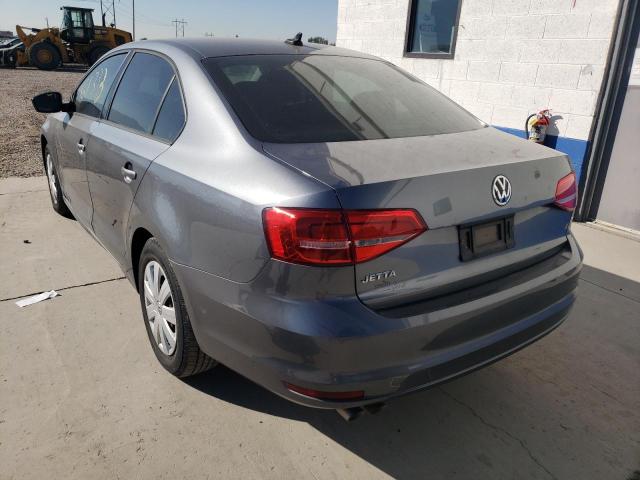 3VW2K7AJ8FM318910 - 2015 VOLKSWAGEN JETTA BASE 灰色 照片 3