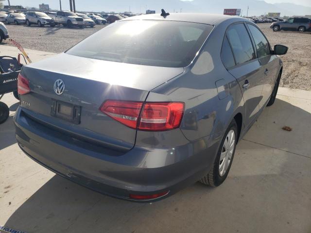 3VW2K7AJ8FM318910 - 2015 VOLKSWAGEN JETTA BASE 灰色 照片 4