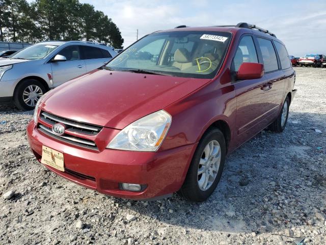 KNDMB233076142613 - 2007 KIA SEDONA RED photo 2