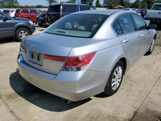 1HGCP2F38BA055087 - 2011 HONDA ACCORD LX SILVER photo 4