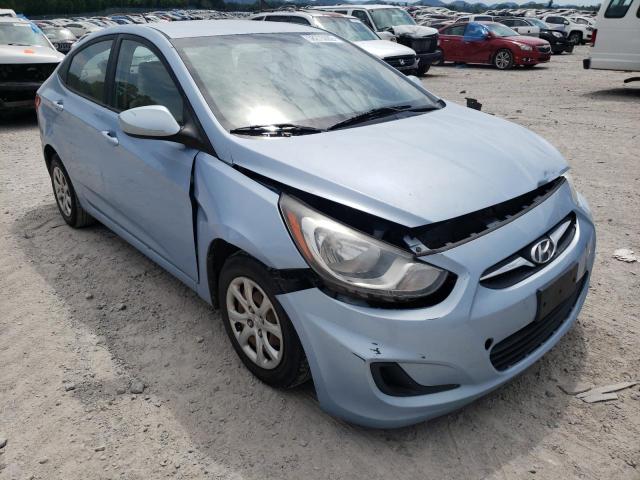 KMHCT4AE8CU131434 - 2012 HYUNDAI ACCENT BLUE photo 1